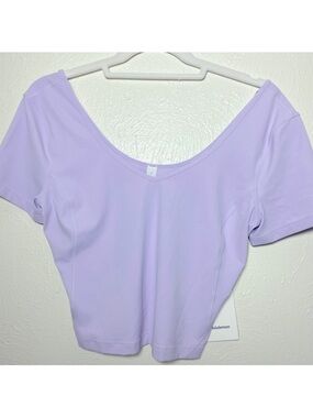 Lululemon Align Tee Lavender Dew Size 8 Excellent Condition